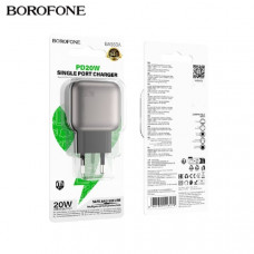 СЗУ-USB-C BOROFONE BAS53A PD20W 3.0A, Metal Black