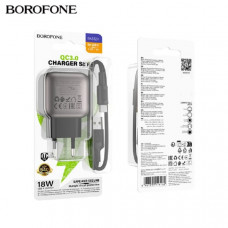 СЗУ-USB Type-C BOROFONE BAS52A 1м, QC3.0, 18W, Metal Black