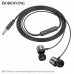 Гарнитура вакуумная BOROFONE BM93 Metall Gray с микрофоном, без рег.громкости, кабель 1,2м.