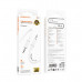 Кабель Аудио 3,5 Jack-3,5 Jack BOROFONE BL21 1м, TPE, White, полупрозрачный корпус