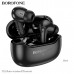 Гарнитура вакуумная Bluetooth Borofone FQ1 Black. Емкость батареи: 320mAh зарядный чехол, 40mAh гарнитура. Время работы: 7 ч. Активация голосового помощника. Размер: 60х51х27мм; вес: 34,4г.