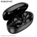 Гарнитура вакуумная Bluetooth Borofone FQ1 Black. Емкость батареи: 320mAh зарядный чехол, 40mAh гарнитура. Время работы: 7 ч. Активация голосового помощника. Размер: 60х51х27мм; вес: 34,4г.