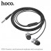 Гарнитура вакуумная HOCO M106 Metal Gray. AUX разъём, с МК, без рег.громкости, длина 1,2м, материал TPE.