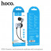 Гарнитура вакуумная HOCO M106 Metal Gray. AUX разъём, с МК, без рег.громкости, длина 1,2м, материал TPE.