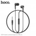 Гарнитура вакуумная HOCO M104 Black. AUX разъём, с МК, без рег.громкости, длина 1,2м, материал TPE.