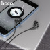 Гарнитура вакуумная HOCO M104 Black. AUX разъём, с МК, без рег.громкости, длина 1,2м, материал TPE.