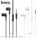 Гарнитура вакуумная HOCO M104 Black. AUX разъём, с МК, без рег.громкости, длина 1,2м, материал TPE.
