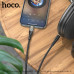 Аудио переходник Lightning(AM)-Jack3,5(AM) HOCO UPA25 1м, нейлон, Black
