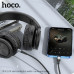 Аудио переходник Lightning(AM)-Jack3,5(AM) HOCO UPA22 1м, силикон, Black