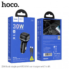 АЗУ USB-C (Type-C)-Lightning HOCO Z58 1м, PD30W, Black