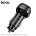 АЗУ-USB-USB-C HOCO Z58A 48W, PD30W+QC3.0 18W, Black. Вход:DC12-24V. Выход USB-A: 18W, USB-C: 20W.