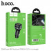 АЗУ-USB-USB-C HOCO Z58A 48W, PD30W+QC3.0 18W, Black. Вход:DC12-24V. Выход USB-A: 18W, USB-C: 20W.