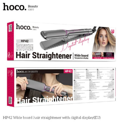 Выпрямитель HOCO HP42 2в1 Gray с широкими пластинами
LCD-дисплей температуры. PTC быстрый нагрев. Интеллектуальное отключение через 1 час. Функция запоминания температуры при отключении. 6 уровней регулировки температуры. Кабель вращается на 360 градусов.