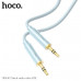 Кабель Аудио 3,5 Jack-3,5 Jack HOCO UPA30 1м, нейлон, Blue