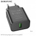 АКЦИЯ! СЗУ-USB BOROFONE BA72A QC3.0 18W, BlackПродается КРАТНО 20шт!!!