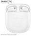 АКЦИЯ! Гарнитура вкладыши Bluetooth Borofone BW45 White. Продается КРАТНО 3шт!!! Емкость батареи: зарядный чехол 300mAh; гарнитура 30mAh. Время работы: 4 часа, в режиме ожидания: 200 ч.