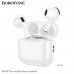 АКЦИЯ! Гарнитура вкладыши Bluetooth Borofone BW83 White. Продается КРАТНО 5шт!!! Емкость батареи: 300mAh зарядный чехол, 30mAh гарнитура. Время работы: 4 ч. Поддержка переключения ведущий-ведомый, переключение песен, вызов Siri, настройку слайдером, управ