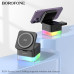 АКЦИЯ! Беспроводное зарядное устройство 3 в 1 BOROFONE BQ34 Black. Продается упаковкой (в упаковке 3шт).
(Смартфон, часы, подс)