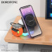 АКЦИЯ! Беспроводное зарядное устройство 3 в 1 BOROFONE BQ34 Black. Продается упаковкой (в упаковке 3шт).
(Смартфон, часы, подс)