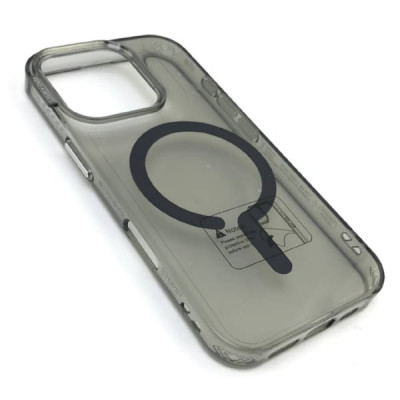 Чехол MagSafe iP 15 Plus/14 Plus прозрачный, цвет Черный