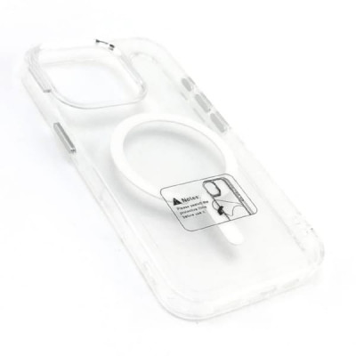 Чехол MagSafe iP 14 Pro прозрачный, цвет Белый