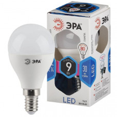 Лампа светодиодная ЭРА LED P45-9w-840-Е14 (ярк.белый)