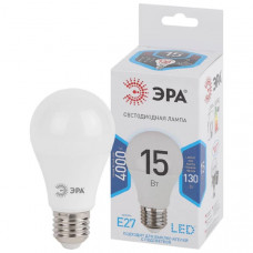 Лампа светодиодная ЭРА LED A60-15w-840-E27 (яркий белый свет)
