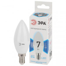 Лампа светодиодная ЭРА LED В35-7w-840-E14 Cвеча (яркий белый свет)