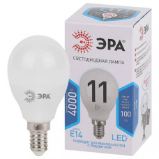 Лампа светодиодная ЭРА LED P45-11w-840-Е14 (яркий белый свет)