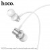 Гарнитура вакуумная HOCO M110 Silver. AUX разъём с МК, без рег.громкости, длина 1,2м, материал TPE