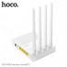 Wi-Fi роутер HOCO HI31 White Характеристики чипа: чип MT7628DA+MT7613В основной чип Питание: DC 5V/1A Максимальная потребляемая мощность: 4Вт
Технческие характеристики антенны: 2,4 ГГц 5dBi х 4 антенны Скорость беспроводной передачи: 1200 Мбит/с Максималь