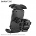 Держатель на руль велосипеда/мотоцикла BOROFONE BH105 Black. Материал: ABS + силикон. Размеры: 115x93x153мм. Вес: 128г. Для телефонов 4.7-7 дюймов (длина телефона: 135-185мм). Допустимый диаметр места крепления: 22-32мм. Место крепления: велосипед, мотоци