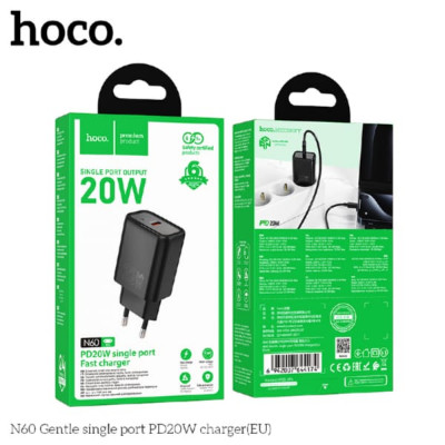 СЗУ-USB-C HOCO N60 PD20W, Black