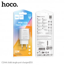 СЗУ-USB HOCO C134A 2.4A, 12W, White (36/216)