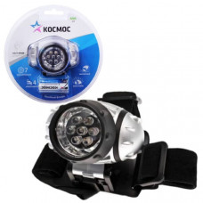 Фонарь налобный КОСМОС KOC-H7-LED 7хLED 3хAAA(R03), батарейки в комплекте