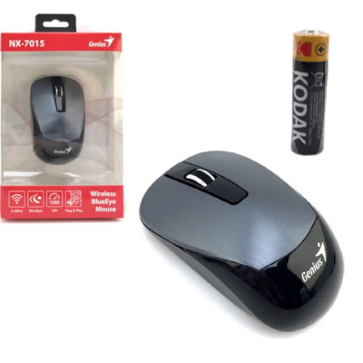 Мышь беспроводная GENIUS NX-7015 2.4ГГц, 1200 DPI, Сенсор Blue Eye, железно-серая