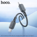 АКЦИЯ! Кабель USB-C/USB-C HOCO X101 1м, 60W, силикон, Black. Продается упаковкой (в упаковке 10шт).