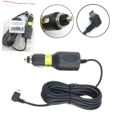 АЗУ SP15 для видеорегистратора, навигатора V3 mini  5V/1,5A, 3,5м (угловой штекер)