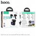 Гарнитура вакуумная Bluetooth HOCO EQ14 Black с сенсорным экраном. Емкость батареи: зарядный чехол 500mAh; гарнитура 40mAh. Время работы: 7ч. На экране отображается текущий уровень заряда и точное время работы наушников и зарядного чехла. Материал: ABS; Р