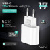 СЗУ-USB-C FaizFull FC222 Ip17Pro Max 25W=25W White