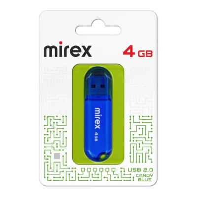 USB флеш-диск 4Gb MIREX Candy Blue (ecopack)