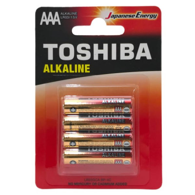 Батарейка Toshiba LR03 Red BL-4 (4/48/192)