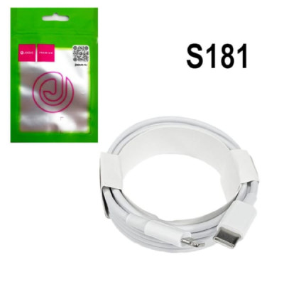Кабель USB-C Lightning JOOVE PD27L 2м, 27W, White