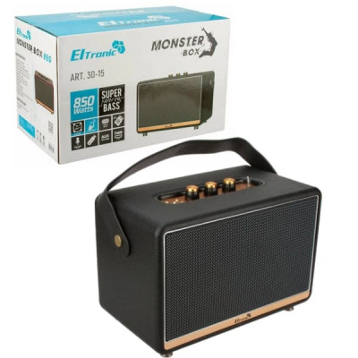 Активная напольная колонка ElTRONIC MONSTER BOX 850 (30-15) TWS Black. Динамик 1шт/5,25 дюйма.