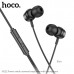 Гарнитура вакуумная HOCO M122 Black. AUX разъём, с МК, без рег.громкости, длина 1,2м.