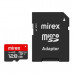 Карта памяти MicroSDХC MIREX 128GB (UHS-I, U3, class 10) с адаптером
