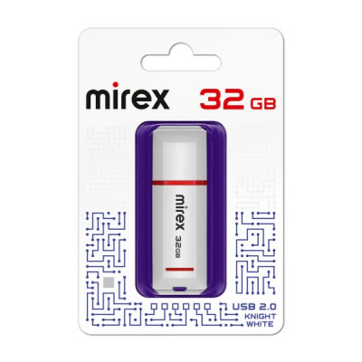 USB флеш-диск 32Gb MIREX Knight White (ecopack)