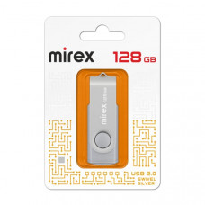 USB флеш-диск 128GB MIREX Swivel Silver (ecopack) USB флеш-диск 128GB MIREX Swivel Silver (ecopack)