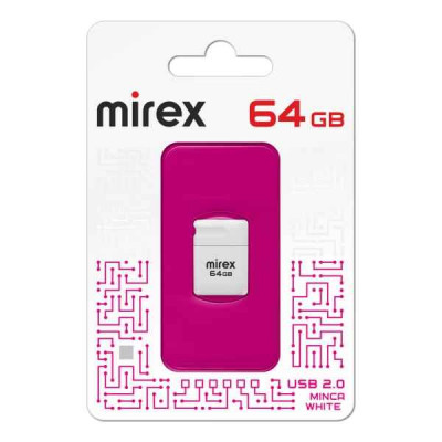 USB флеш-диск 64Gb MIREX Minca White