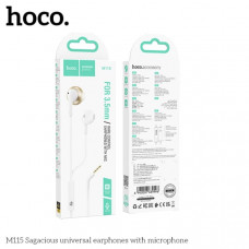 Наушники вкладыши HOCO M115 Sagacious White